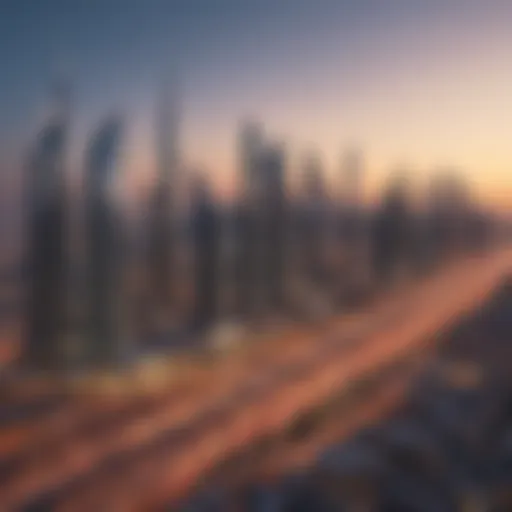 Dubai skyline featuring luxury developments