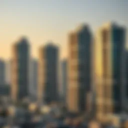 A skyline view of luxury residential buildings in Dubai