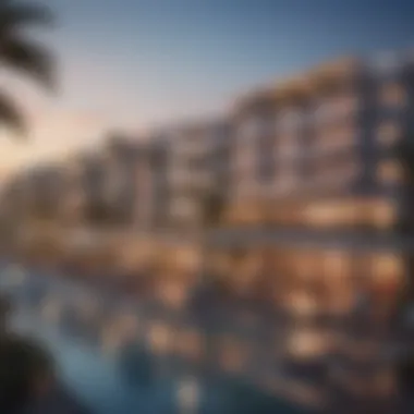 Vibrant community surrounding Azizi Riviera Beachfront