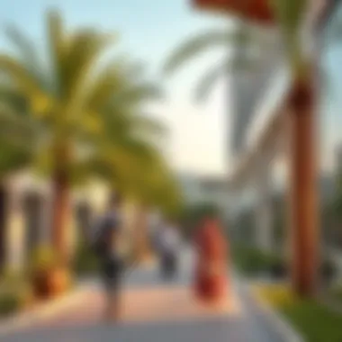 Community Lifestyle at Jumeirah One Jumeirah One's vibrant community lifestyle with greenery