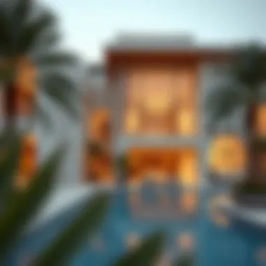 Architectural Vision of Luxurious Dubai Living Architectural rendering of a luxury property in Dubai