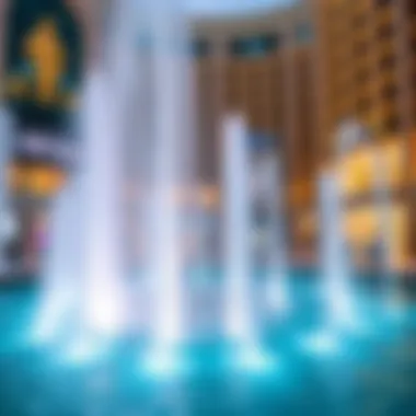 Fountain Show at Dubai Mall The stunning fountain display outside Dubai Mall