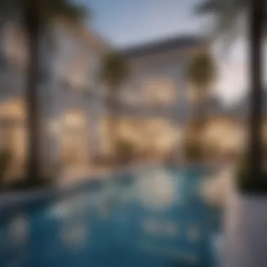 Exclusive Amenities of Elz Residence Arjan Luxurious amenities offered at Elz Residence Arjan, including a swimming pool and fitness center