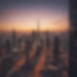 Stunning view of Dubai's iconic skyline at sunset