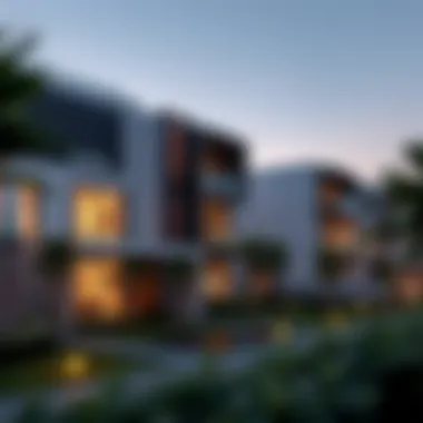 Modern Architectural Design in The Greens Modern architectural design of residential buildings in The Greens highlighting elegance and comfort