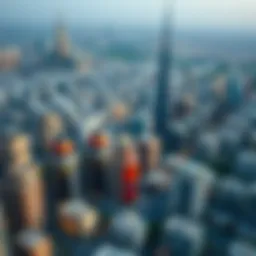 Aerial view of Dubai's residential skyline showcasing diverse architecture
