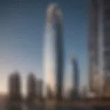 Stunning view of Elegance Tower's architectural design in Dubai