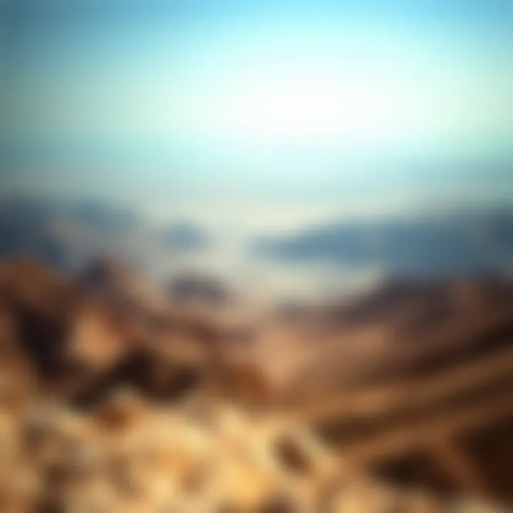 Panoramic landscape of the UAE's highest peak