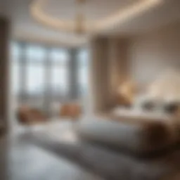 Luxurious hotel apartment interiors showcasing modern design and comfort