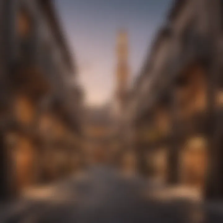 Cultural heritage elements displayed in Old Town Dubai