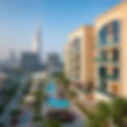 Aerial view of luxury properties in Dubai