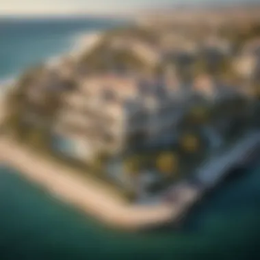 Aerial view of South Bay showcasing luxurious waterfront properties