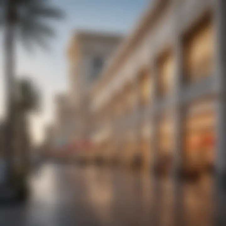 Architectural details of Festival City’s retail spaces