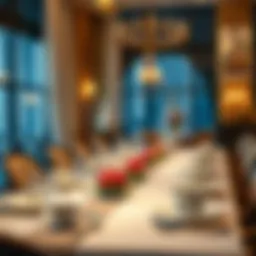 Elegant dining setup with exquisite tableware