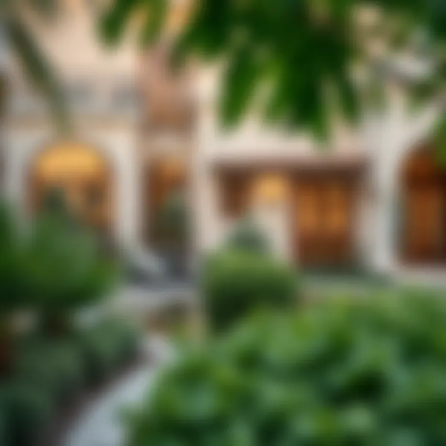 Luxury villa with a well-maintained garden in Dubai