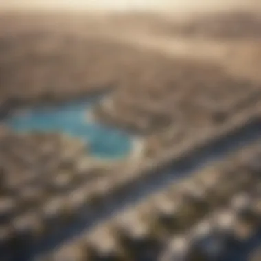 Aerial view of Dubai's booming property developments