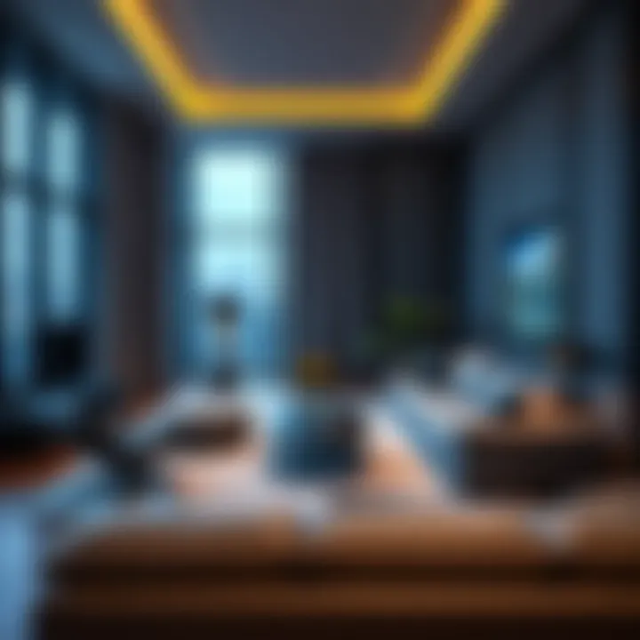 Luxurious interior of a furnished apartment