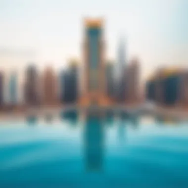Opulence in Dubai's Skyline Luxurious Dubai skyline showcasing opulent architecture