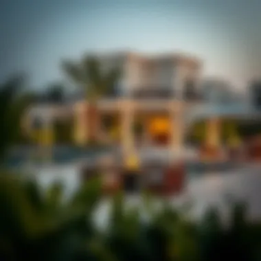 Sophisticated Outdoor Amenities Elegant outdoor lifestyle amenities in a luxury community