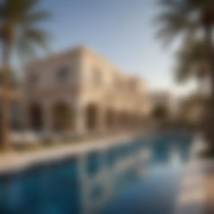 Stunning view of Tilal Al Ghaf's luxury villas