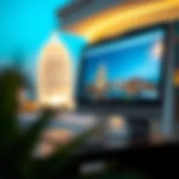 Visual representation of the Mulkiya Online interface