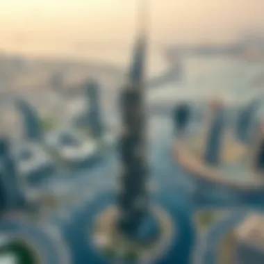 Zabeel Tower's Context in Dubai's Luxury Market Panoramic view highlighting Zabeel Tower's position in Dubai's luxury district