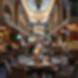 A vibrant dining scene at Zahia City Center